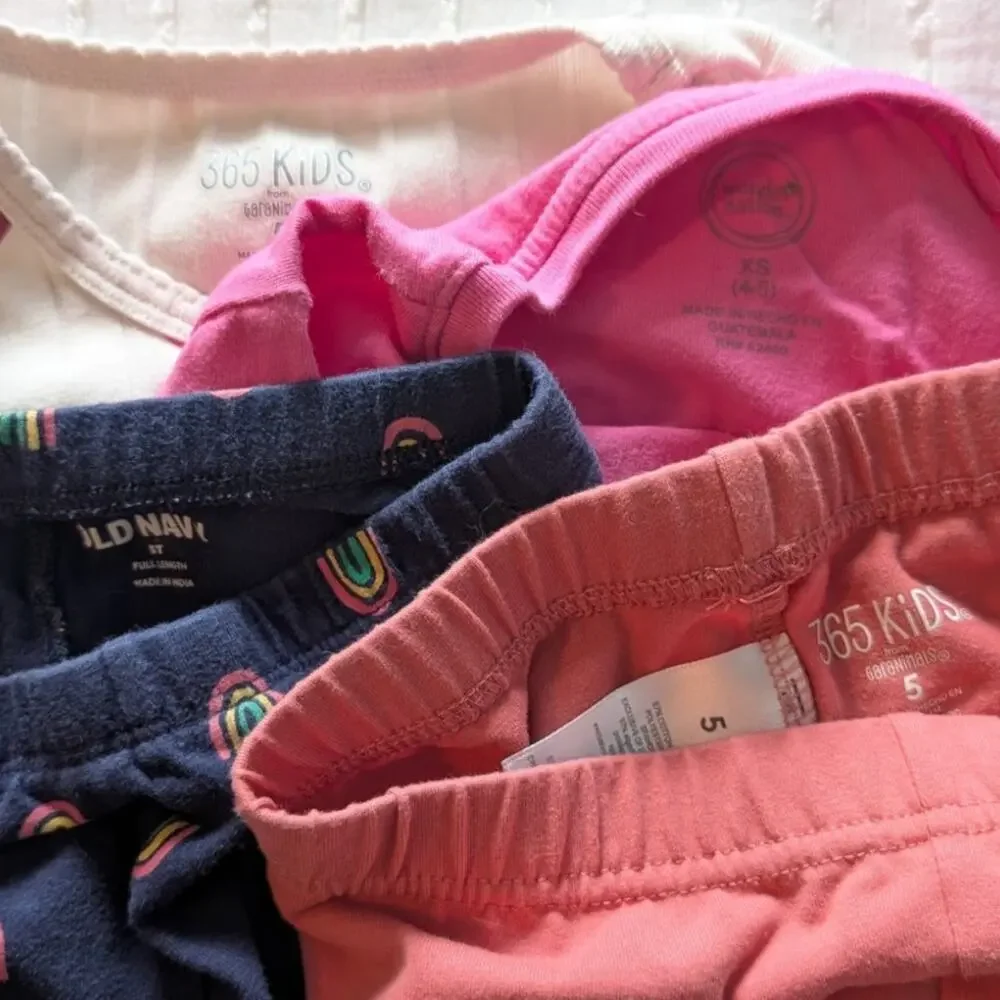 Girls Long Sleeve Pants Bundle size 5